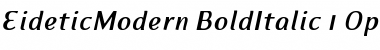EideticModern Bold Italic Font
