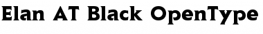 Elan AT Black Regular Font