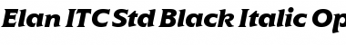Elan ITC Std Black Italic Font