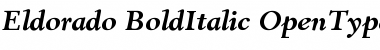 Eldorado BoldItalic Font