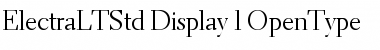 Electra LT Std Display Font