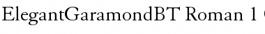 Elegant Garamond Regular Font