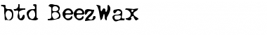 btd BeezWax Regular Font