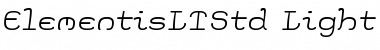 Elementis LT Std Font