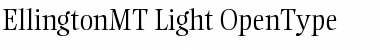 Ellington MT Light Font