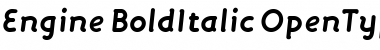 Engine BoldItalic Font