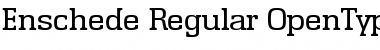 Enschede-Regular Regular Font