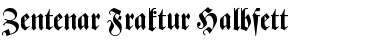 Download Zentenar-Fraktur Halbfett Font