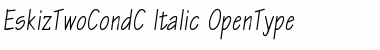 EskizTwoCondC Italic Font