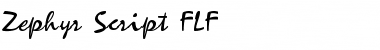 Zephyr Script FLF Regular Font