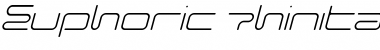 Euphoric ThinItalic Font