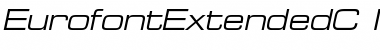 EurofontExtendedC Italic Font