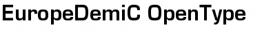 EuropeDemiC Regular Font
