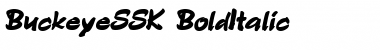 BuckeyeSSK BoldItalic Font