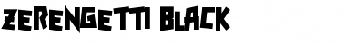 Zerengetti Black Font
