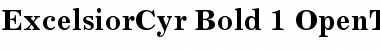 Excelsior Cyrillic Bold Font