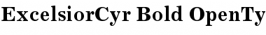Excelsior Cyrillic Bold Font