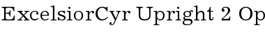 Excelsior Cyrillic Upright Font