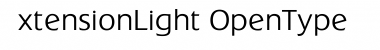 ExtensionLight Regular Font