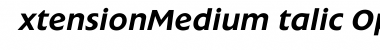 Download ExtensionMediumItalic Font