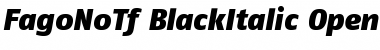 FagoNoTf BlackItalic