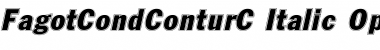 FagotCondConturC Italic Font