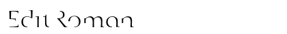 Edit Roman Font Edit Roman Font Preview