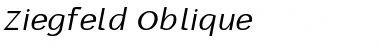 Ziegfeld Oblique Font