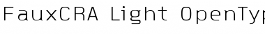 FauxCRA Light Font