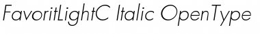 FavoritLightC Italic Font