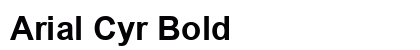 Arial Cyr Bold