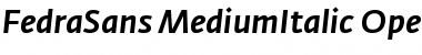 Fedra Sans Medium Italic