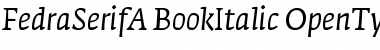 FedraSerifA BookItalic Font