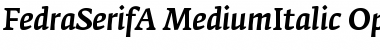 FedraSerifA MediumItalic