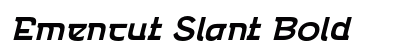 Emencut Slant Bold font free download