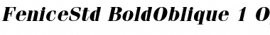 ITC Fenice Std Bold Oblique Font