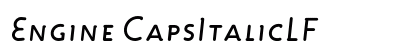 Engine CapsItalicLF font free download