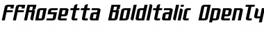 Download FFRosetta-BoldItalic Font