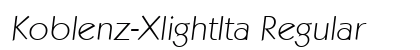 Koblenz-XlightIta Regular font free download