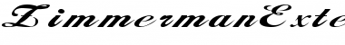 ZimmermanExtended Regular Font