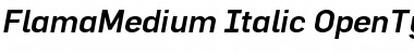 FlamaMedium Font