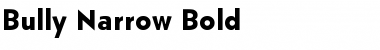 Bully Narrow Bold Font