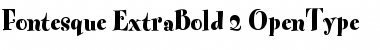 Fontesque-ExtraBold Regular Font