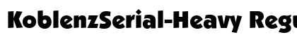 KoblenzSerial-Heavy Regular Preview