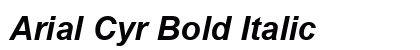 Arial Cyr Bold Italic