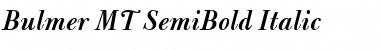 Bulmer MT SemiBold Italic Font