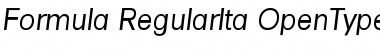 Formula-RegularIta Regular Font