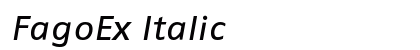 FagoEx Italic Preview