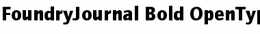 FoundryJournal-Bold Regular Font