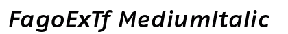 FagoExTf MediumItalic Preview